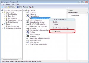 Standard VGA Graphic Adapter Standard VGA Graphic Adapter