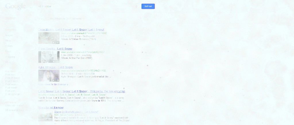 Let it snow by Google